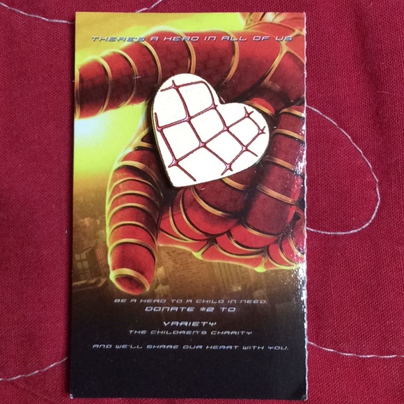 Variety C C Jewelry - Spider-Man Heart Brooch
